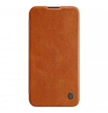 Husa pentru Samsung Galaxy S23 - Nillkin QIN Leather Pro Case - Maro