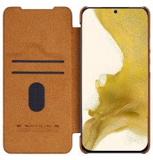 Husa pentru Samsung Galaxy S23 - Nillkin QIN Leather Pro Case - Maro