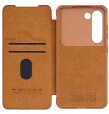 Husa pentru Samsung Galaxy S23 - Nillkin QIN Leather Pro Case - Maro