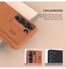 Husa pentru Samsung Galaxy S23 - Nillkin QIN Leather Pro Case - Maro
