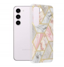 Husa pentru Samsung Galaxy S23 - Techsuit Marble Series - Mary Berry Nude