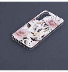 Husa pentru Samsung Galaxy S23 - Techsuit Marble Series - Chloe Alb