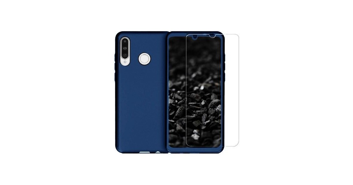 Husa 360 Protectie Totala Fata Spate pentru Huawei P30 Lite , Dark Blue