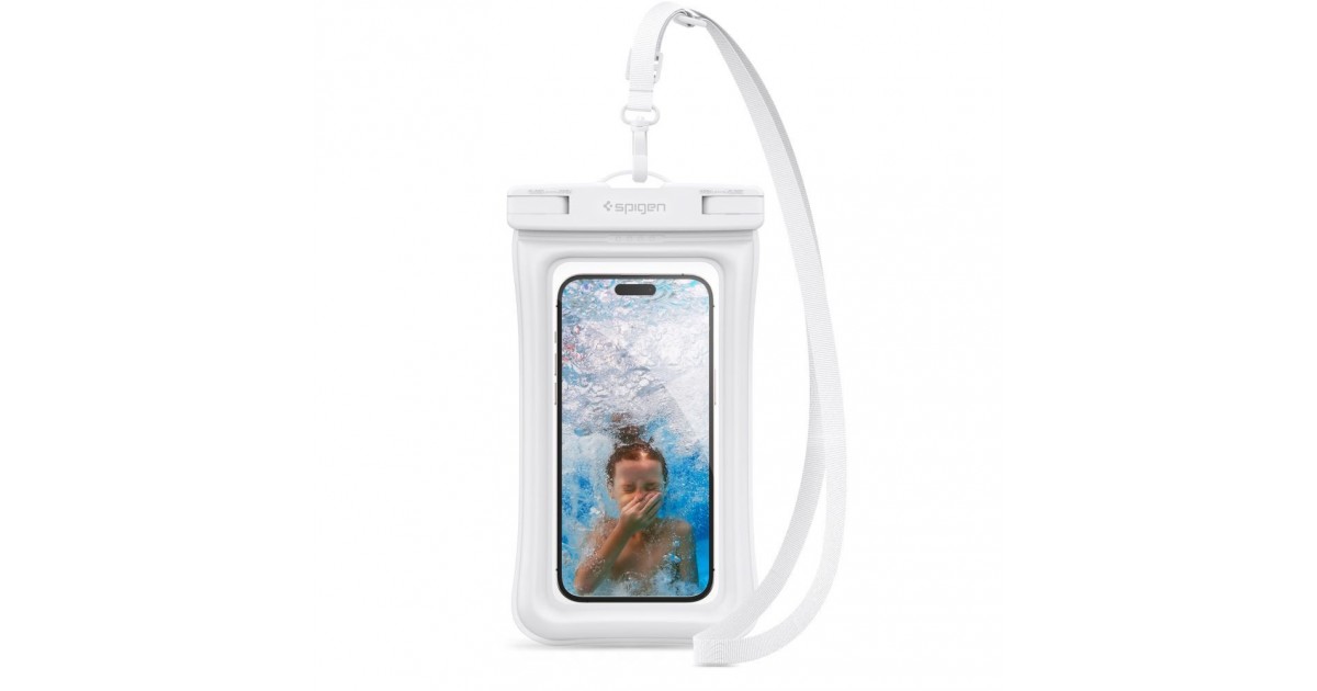 Husa universala pentru telefon - Spigen Waterproof Case A601 - Alba