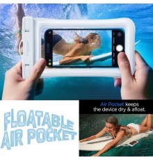 Husa universala pentru telefon - Spigen Waterproof Case A601 - Alba