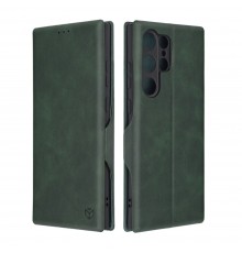Husa pentru Samsung Galaxy S23 Ultra Techsuit Safe Wallet Plus, Verde