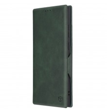 Husa pentru Samsung Galaxy S23 Ultra Techsuit Safe Wallet Plus, Verde