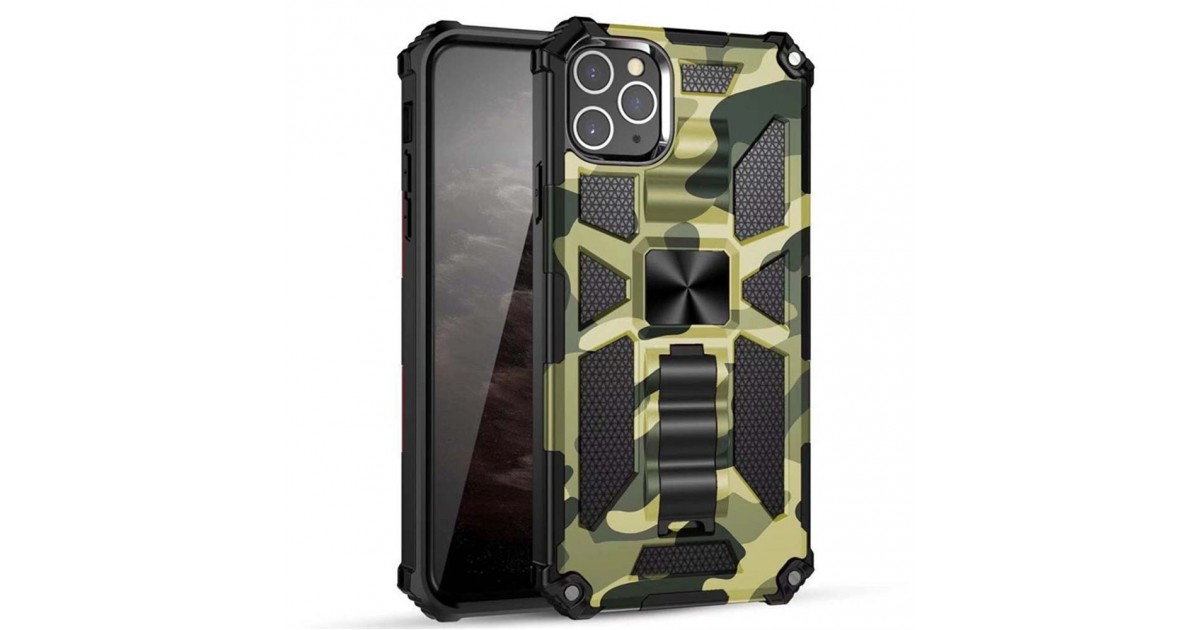 Husa pentru iPhone 15 Plus - Techsuit Blazor Series - Camo Lime