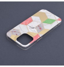 Husa pentru iPhone 14 Pro Max - Techsuit Marble Series - Mov Hex