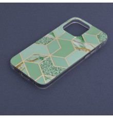 Husa pentru iPhone 14 Pro Max - Techsuit Marble Series - Verde Hex
