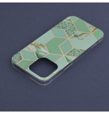 Husa pentru iPhone 14 Pro Max - Techsuit Marble Series - Verde Hex