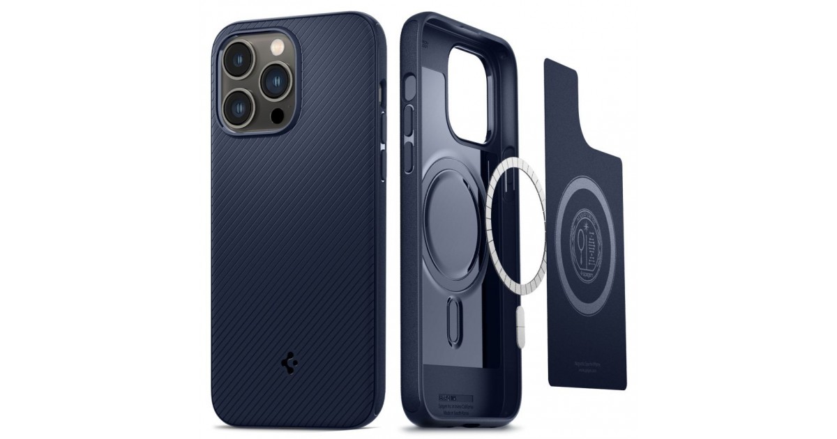 Husa pentru iPhone 14 Pro Max - Spigen Mag Armor - Navy Albastra