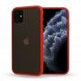 Husa Mata cu bumper din silicon pentru iPhone 11 Pro, Rosie