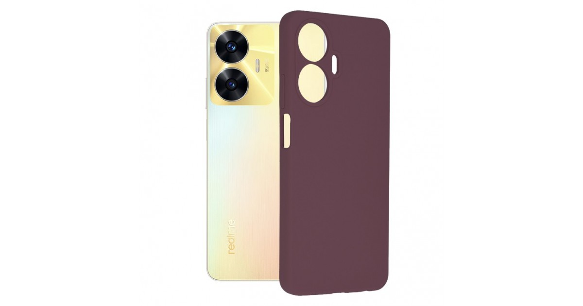 Husa pentru Realme C55 - Techsuit Soft Edge Silicone - Plum Violet