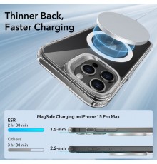 Husa pentru iPhone 15 Pro Max - ESR Classic Hybrid HaloLock Kickstand - Clear