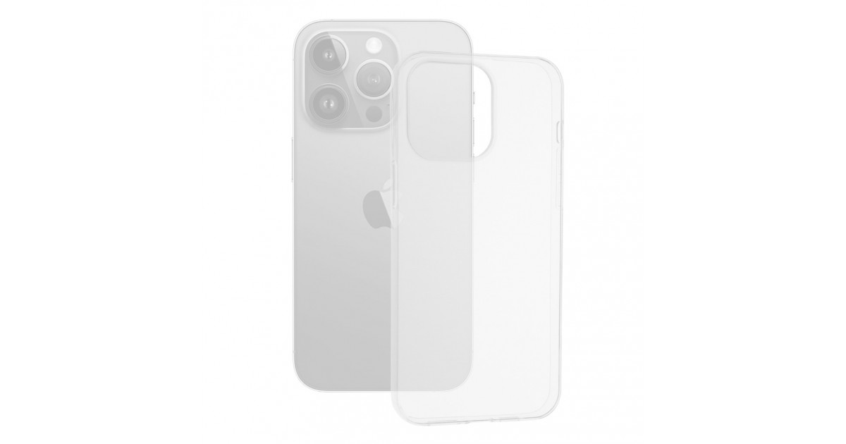 Husa pentru iPhone 15 Pro Max - Techsuit Clear Silicone - Transparent