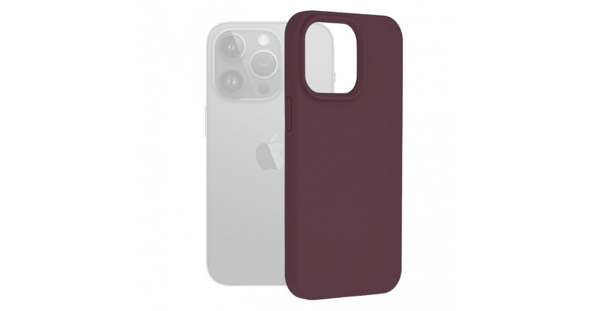 Husa pentru iPhone 15 Pro Max - Techsuit Soft Edge Silicone - Plum Violet