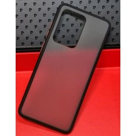 Husa Mata cu bumper din silicon pentru Samsung Galaxy S20 Ultra, Neagra