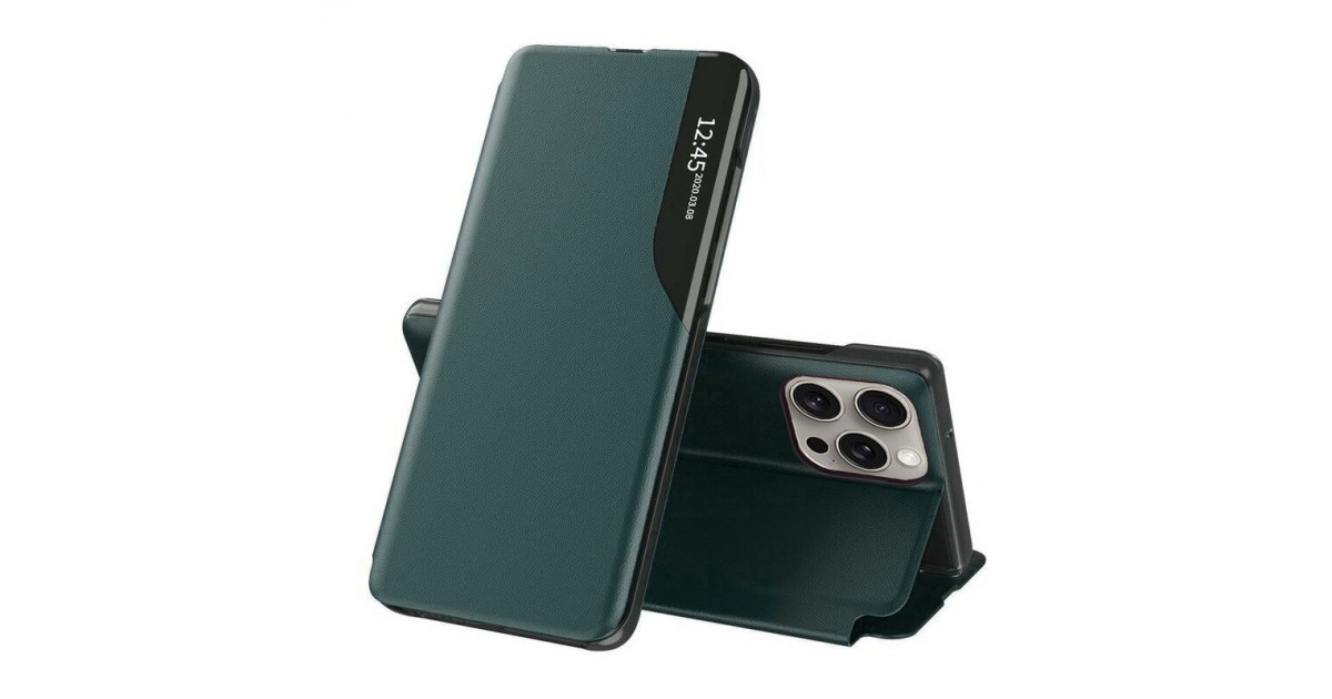 Husa pentru iPhone 15 Pro Max - Techsuit eFold Series - Verde inchisa