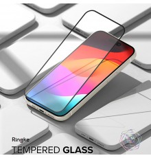 Folie pentru iPhone 15 Plus - Ringke Cover Display Tempered Glass - Negru