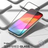 Folie pentru iPhone 15 Plus - Ringke Cover Display Tempered Glass - Negru