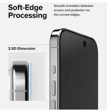 Folie pentru iPhone 15 Pro - Ringke Cover Display Tempered Glass - Privacy