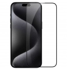 Folie pentru iPhone 15 Pro Max - Dux Ducis Tempered Glass Privacy - Negru