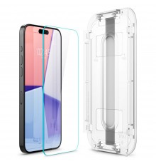 Folie pentru iPhone 15 Pro - Spigen Glas.TR EZ FIT - Clear