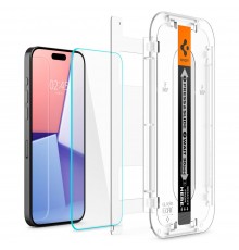 Folie pentru iPhone 15 Pro - Spigen Glas.TR EZ FIT - Clear