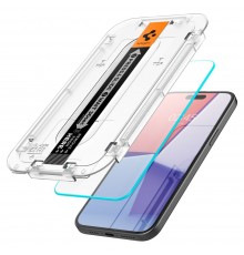 Folie pentru iPhone 15 - Spigen Glas.TR EZ FIT - Clear