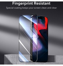 Folie pentru iPhone 15 Pro Max - ESR Tempered Glass - Negru