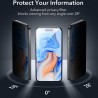 Folie pentru iPhone 15 Plus - Tempered Glass Privacy - Negru