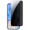 Folie pentru iPhone 15 - Tempered Glass Privacy - Negru