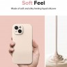 Husa pentru iPhone 15 Plus - Ringke Silicone Magnetic - Roz Sand