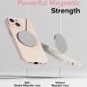 Husa pentru iPhone 15 Plus - Ringke Silicone Magnetic - Roz Sand