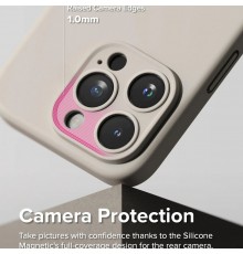 Husa pentru iPhone 15 Pro - Ringke Silicone Magnetic - Sunny Lime