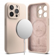 Husa pentru iPhone 15 Pro - Techsuit MagSafe Pro - Nude Roz