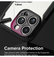 Husa pentru iPhone 15 Pro - Ringke Fusion X Design - Camo Neagra
