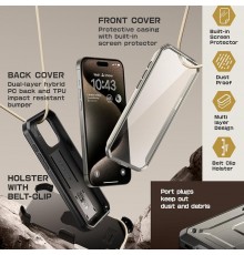 Husa pentru iPhone 15 Pro Max - Supcase Unicorn Beetle Pro - Titan Gray