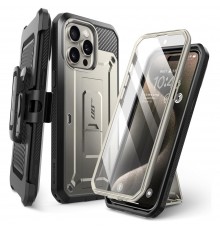 Husa pentru iPhone 15 Pro - Techsuit Hybrid Armor Kickstand - Albastra