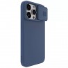 Husa pentru iPhone 15 Pro Max - Nillkin CamShield Silky MagSafe Silicone - Midnight Albastra