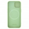 Husa pentru iPhone 15 Plus - Nillkin CamShield Silky MagSafe Silicone - Verde menta Verde