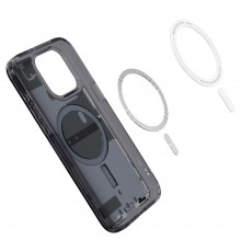 Husa pentru iPhone 15 Pro - Spigen Ultra Hybrid MagSafe Zero One - Neagra