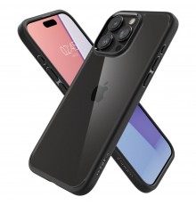 Husa pentru iPhone 15 Pro Max - Spigen Ultra Hybrid - Matte Neagra