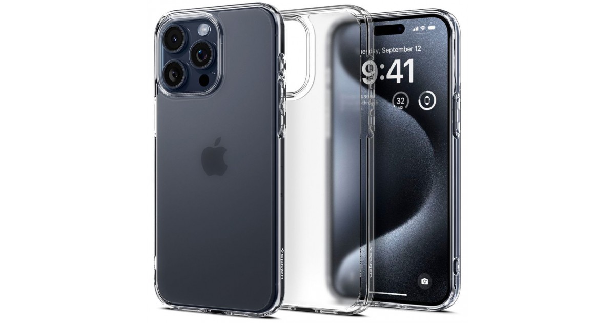 Husa pentru iPhone 15 Pro - Spigen Ultra Hybrid - Frost Clear