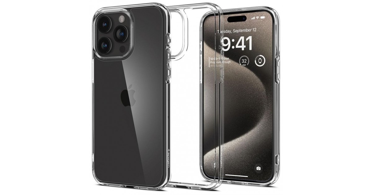 Husa pentru iPhone 15 Pro Max - Spigen Ultra Hybrid - Clear