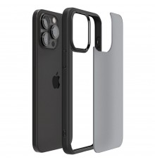 Husa pentru iPhone 15 Pro - Spigen Ultra Hybrid - Frost Neagra