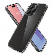 Husa pentru iPhone 15 Pro - Spigen Ultra Hybrid - Clear