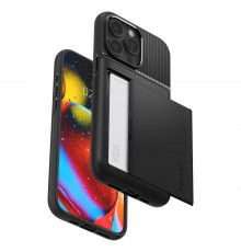 Husa pentru iPhone 15 Pro - Spigen Slim Armor CS - Neagra