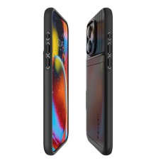 Husa pentru iPhone 15 Pro - Spigen Slim Armor CS - Neagra